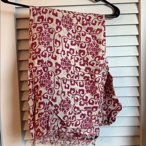NWOT Handmade Cashmere/Silk Patterned Scarf